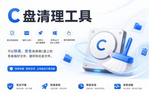 C盘清理工具 v2.0 C盘清道夫，上手零门槛，免安装，绿色便携